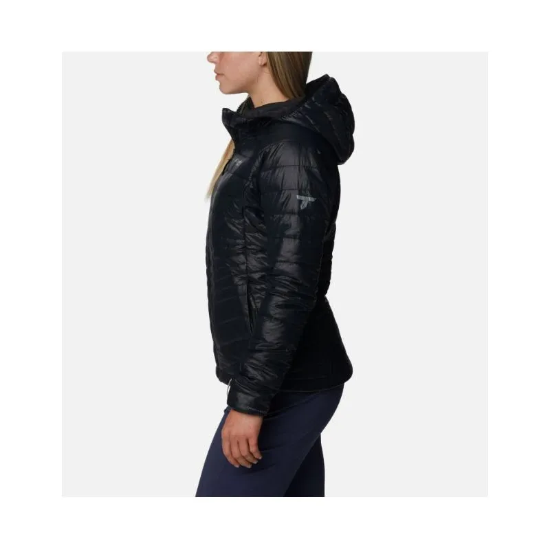 Chaqueta con capucha para mujer Columbia Platinum Peak (negro)