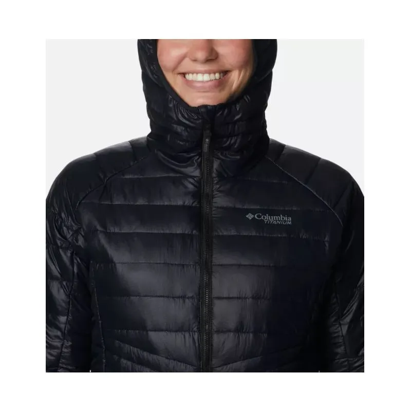 Chaqueta con capucha para mujer Columbia Platinum Peak (negro)
