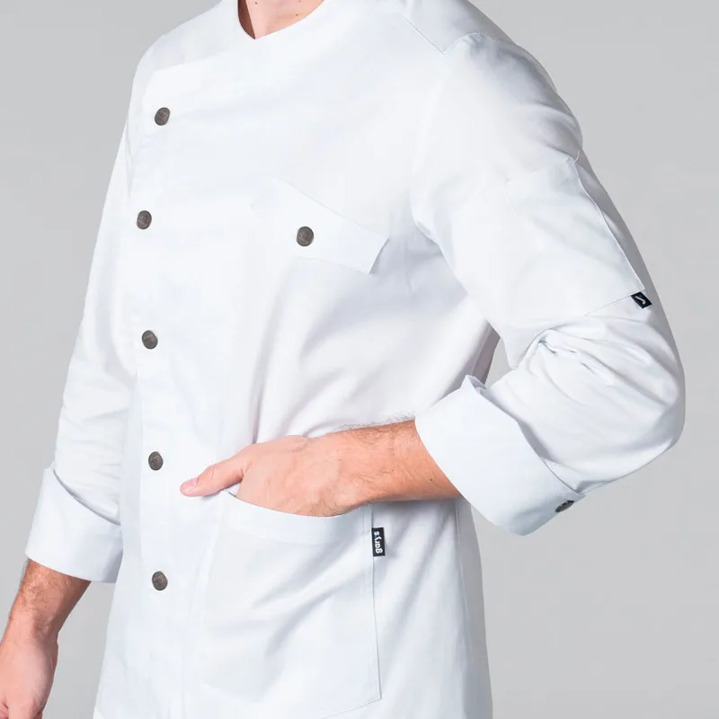 CHAQUETA DE COCINA HOMBRE SOLER BLANCA  GARY'S