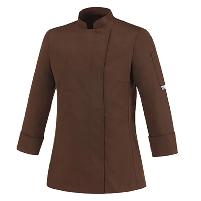 CHAQUETA DE COCINA PARA MUJER MARRóN GIRL  EGOCHEF