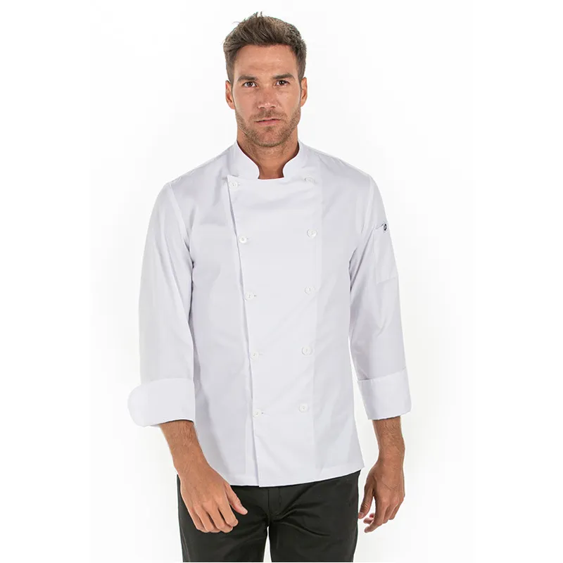 CHAQUETA DE COCINERO BLANCA MANGA LARGA  DYNEKE