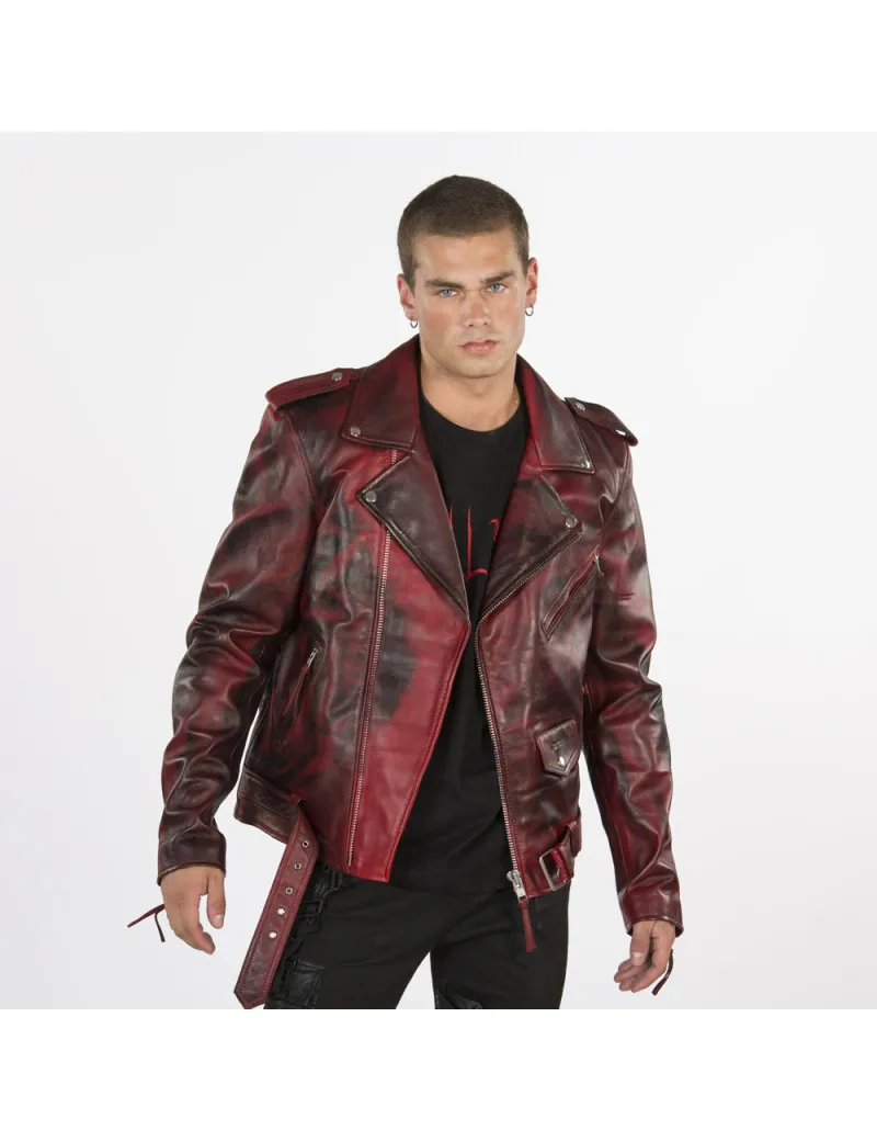 Chaqueta de cuero de oveja napa