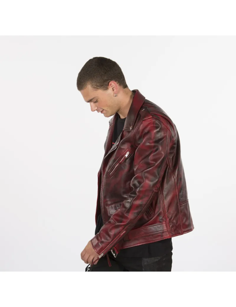 Chaqueta de cuero de oveja napa