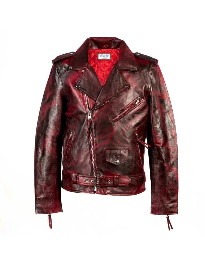 Chaqueta de cuero de oveja napa
