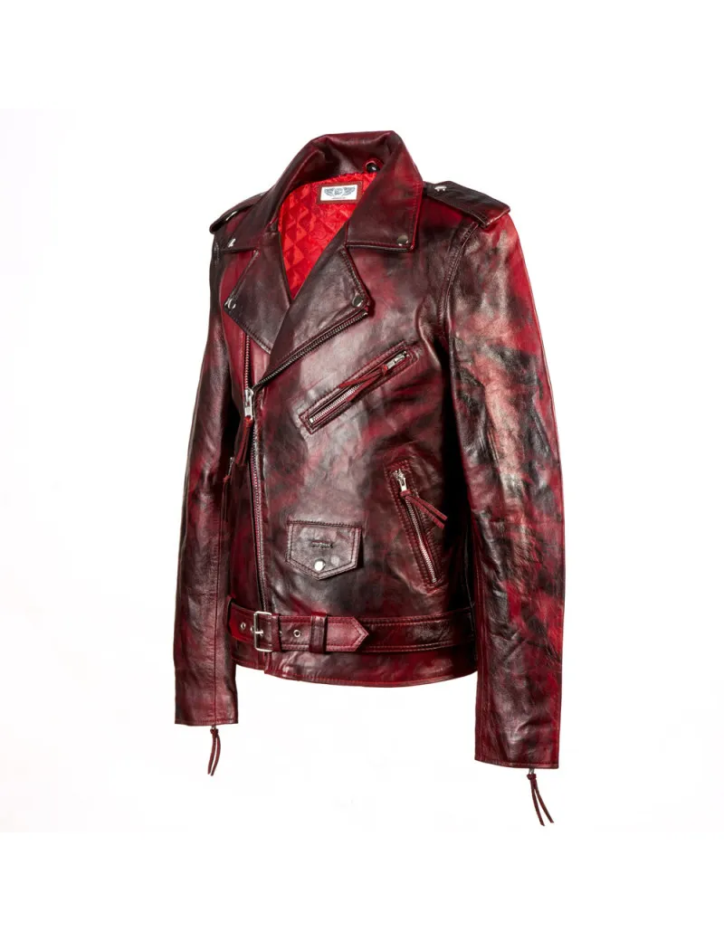 Chaqueta de cuero de oveja napa