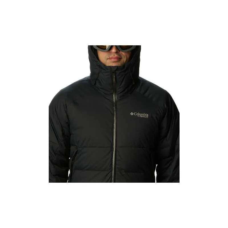 Chaqueta de esquí impermeable de plumón para hombre Columbia Roaring Fork (Dark Stone / Black)