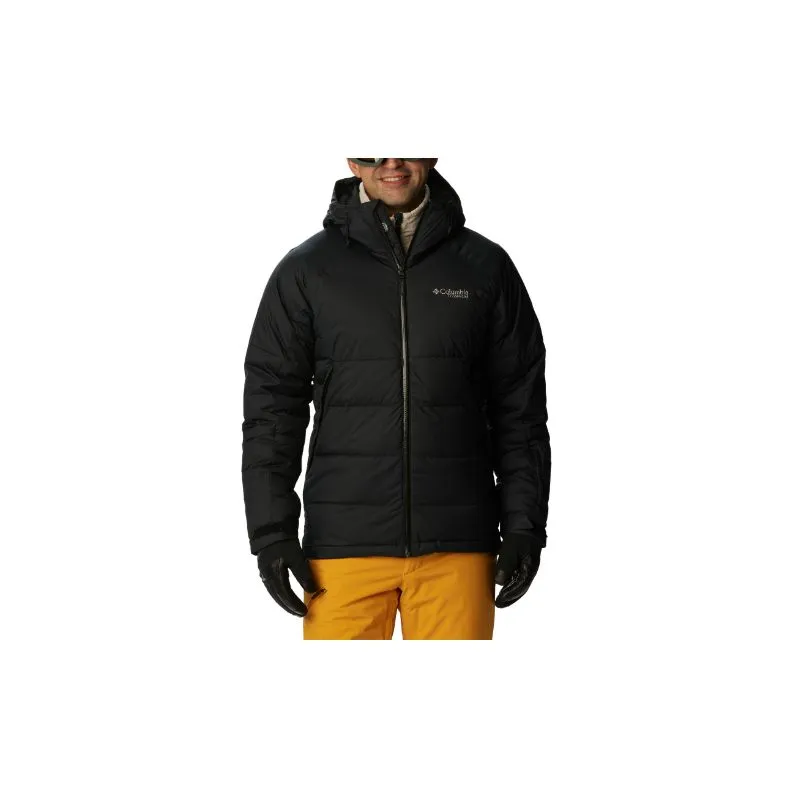 Chaqueta de esquí impermeable de plumón para hombre Columbia Roaring Fork (Dark Stone / Black)