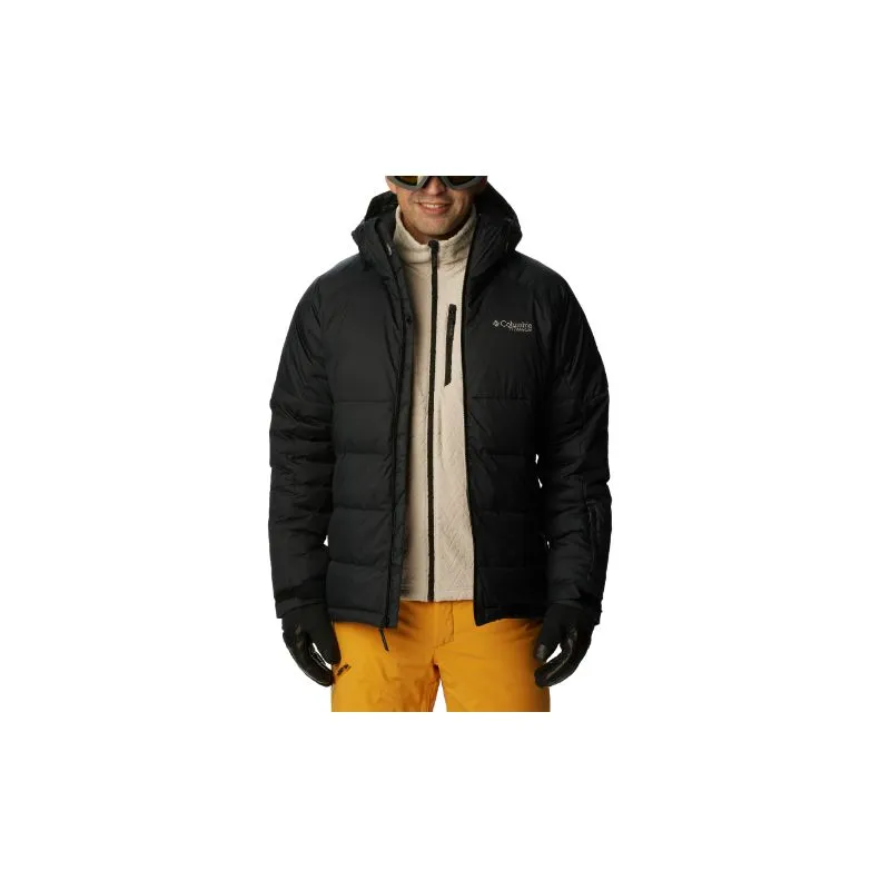 Chaqueta de esquí impermeable de plumón para hombre Columbia Roaring Fork (Dark Stone / Black)