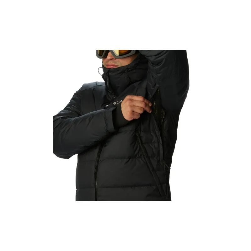 Chaqueta de esquí impermeable de plumón para hombre Columbia Roaring Fork (Dark Stone / Black)