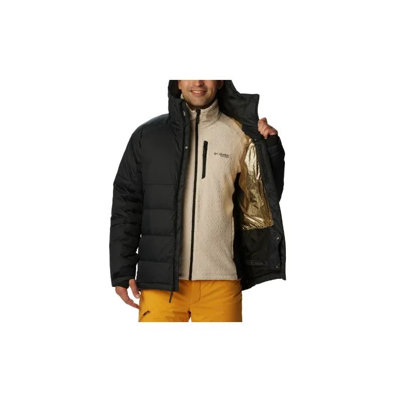 Chaqueta de esquí impermeable de plumón para hombre Columbia Roaring Fork (Dark Stone / Black)