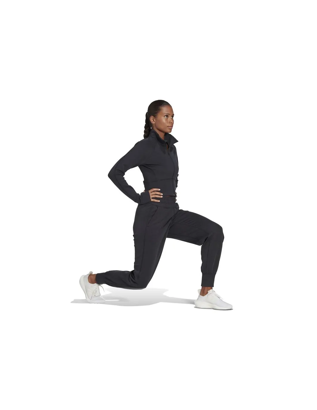 Chaqueta de fitness adidas Aeroready Studio negro Mujer