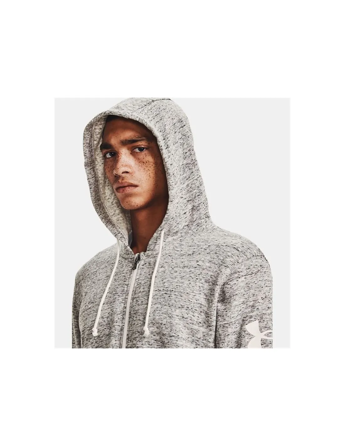 CHAQUETA DE FITNESS UNDER ARMOUR RIVAL TERRY FZ HDWHT HOMBRE