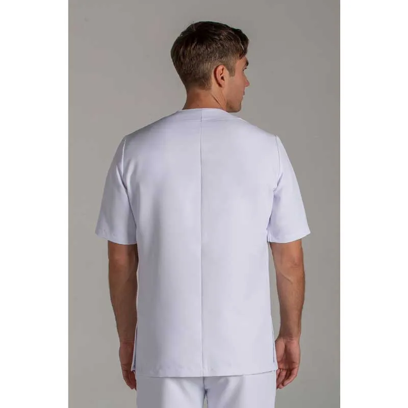 CHAQUETA DE HOMBRE BLANCA CON DETALLE VERDE  DYNEKE