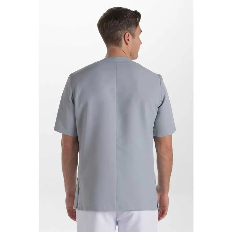 CHAQUETA DE HOMBRE GRIS CON DETALLE BLANCO  DYNEKE