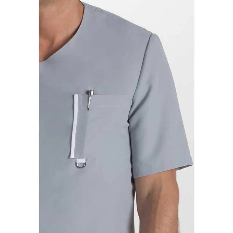 CHAQUETA DE HOMBRE GRIS CON DETALLE BLANCO  DYNEKE