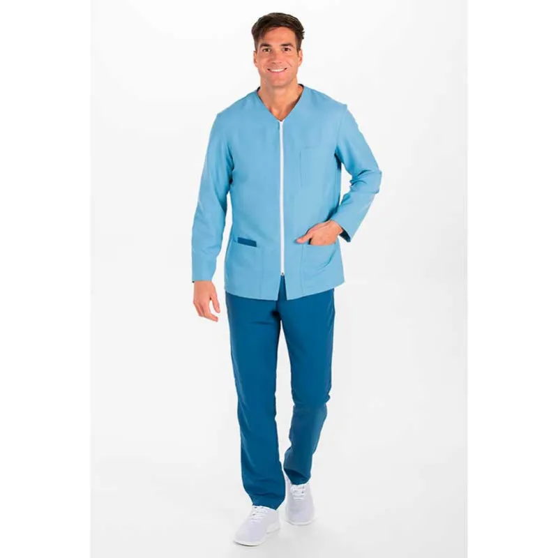 CHAQUETA DE HOMBRE MANGA LARGA AZUL DENIM  OUTLET