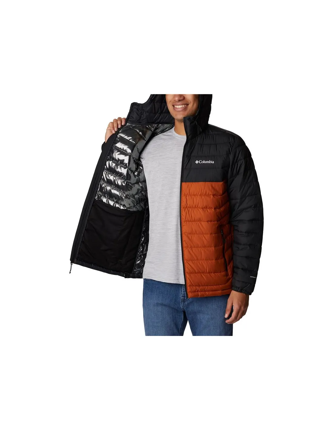 Chaqueta de Montaña Columbia Powder Lite Naranja Hombre
