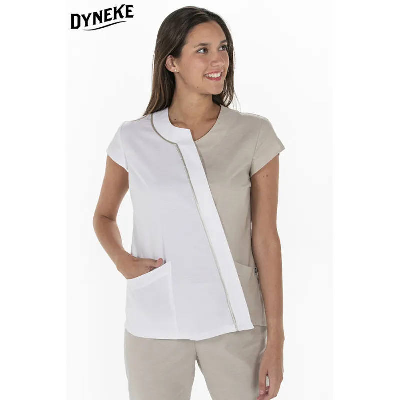 CHAQUETA DE MUJER ASIMéTRICA BEIGE  DYNEKE