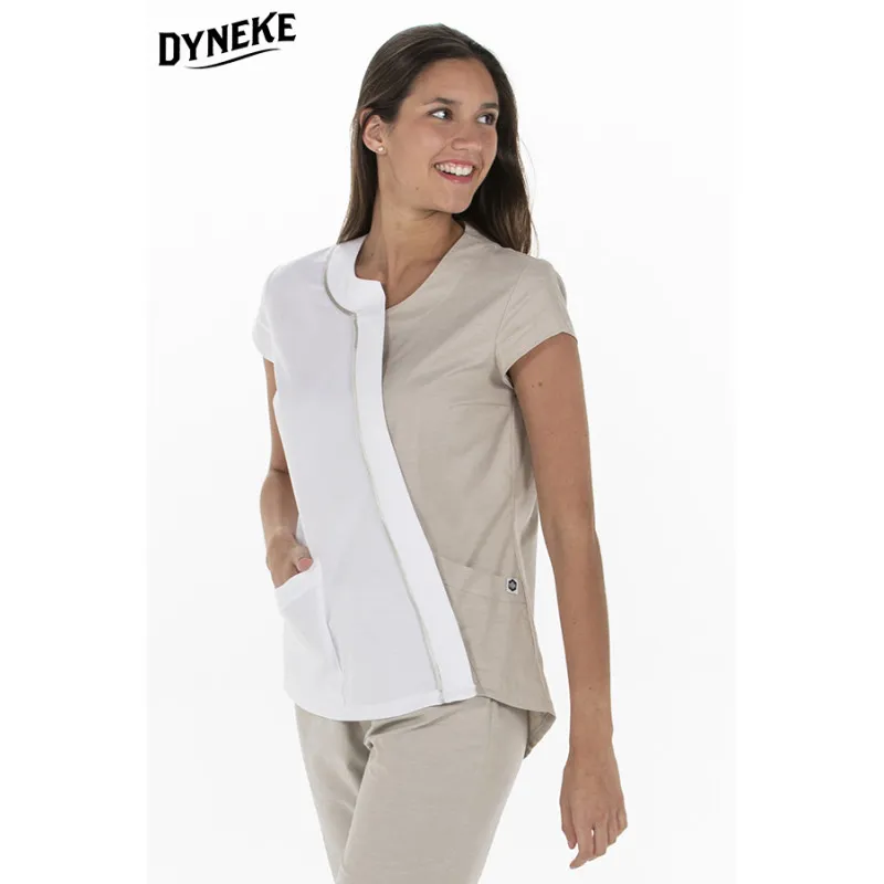 CHAQUETA DE MUJER ASIMéTRICA BEIGE  DYNEKE