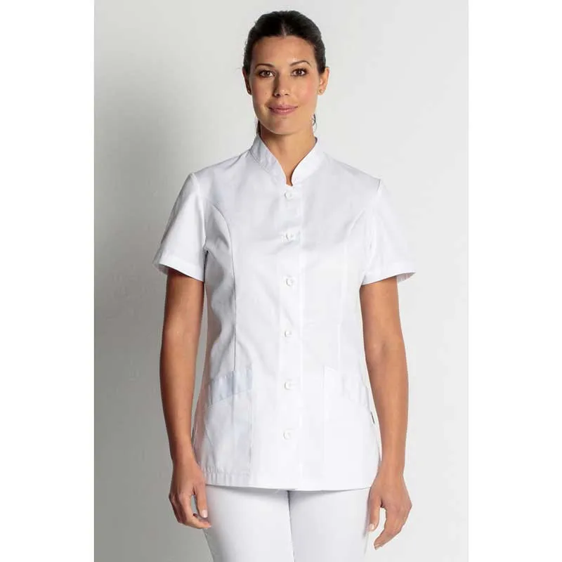 CHAQUETA DE MUJER BáSICA BLANCA DE MANGA CORTA  DYNEKE