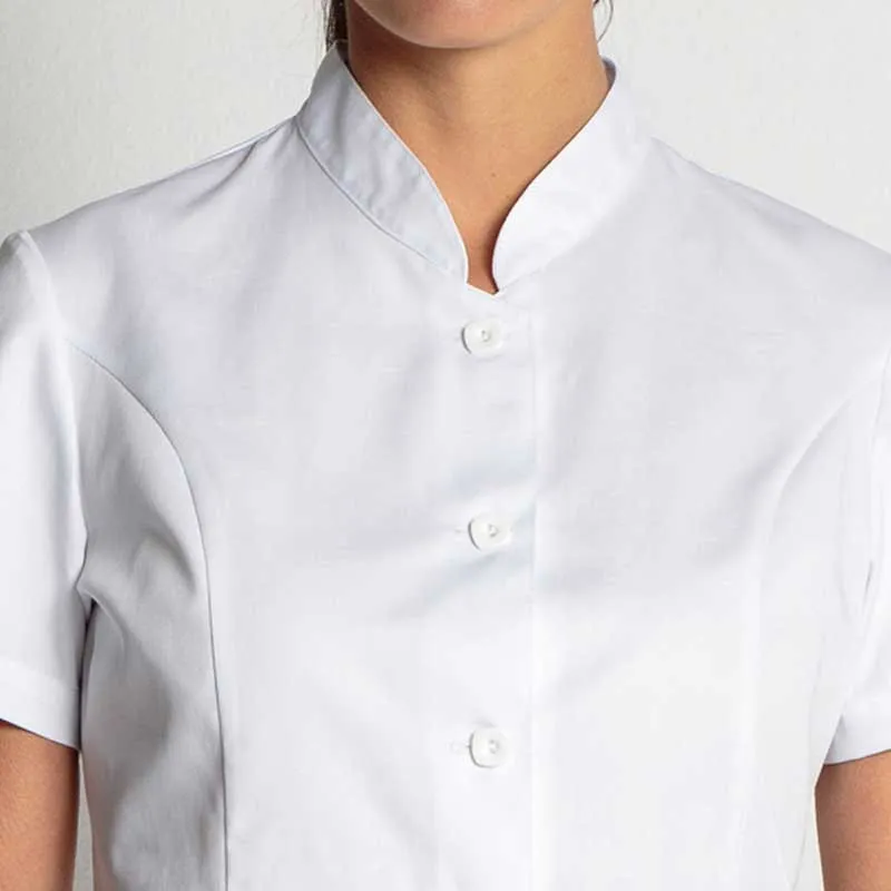 CHAQUETA DE MUJER BáSICA BLANCA DE MANGA CORTA  DYNEKE