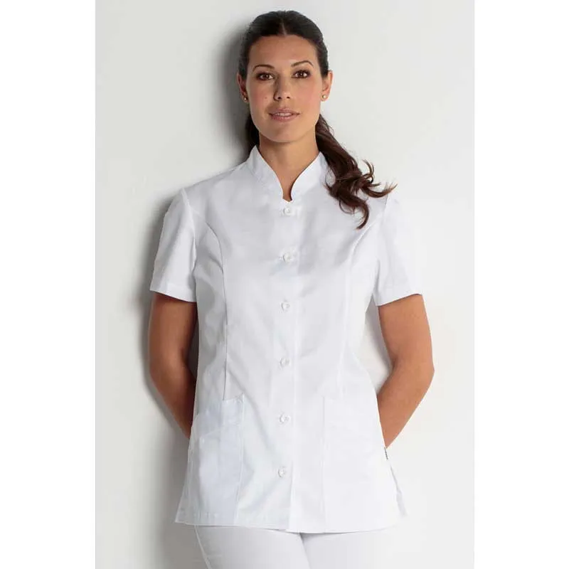 CHAQUETA DE MUJER BáSICA BLANCA DE MANGA CORTA  DYNEKE