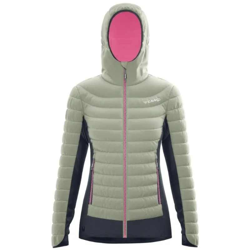 Chaqueta de mujer Camp HYBRID JACKET (Stone grey / Black / Magenta)