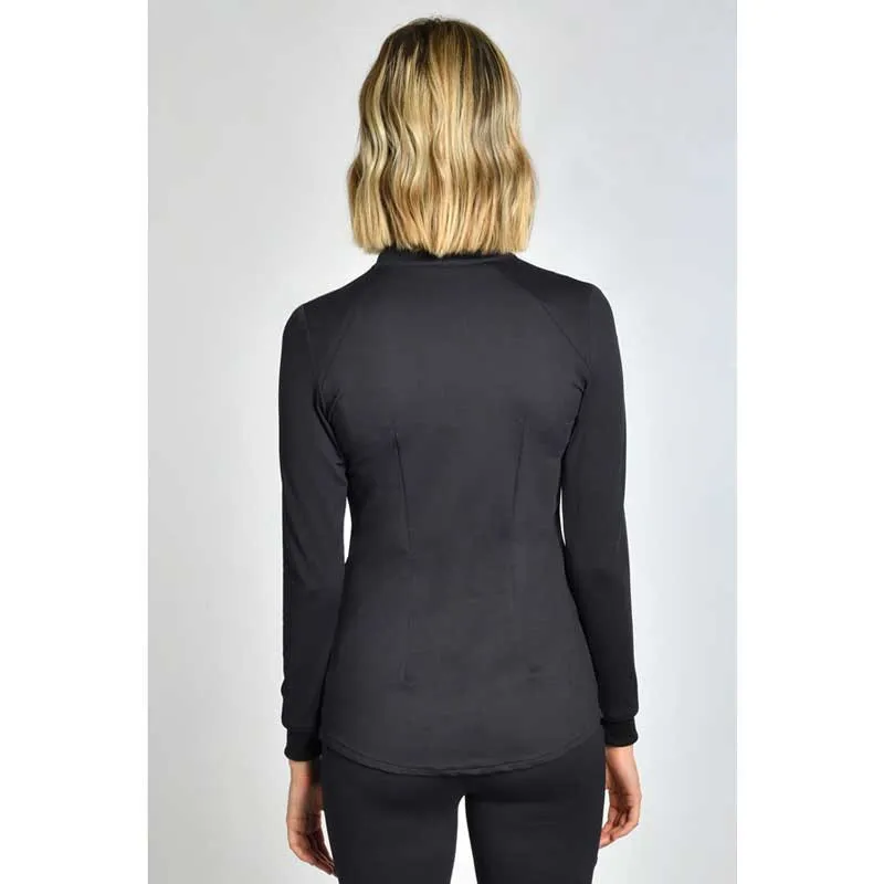 CHAQUETA DE MUJER SPORT DE PUNTO ELáSTICO NEGRO  DYNEKE
