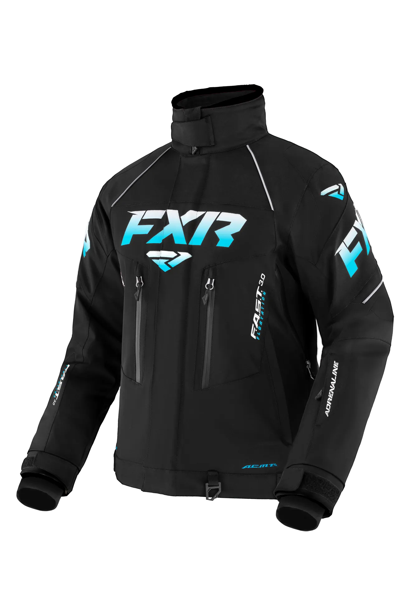 CHAQUETA DE NIEVE MUJER FXR ADRENALINE NEGROAZUL CIELO 