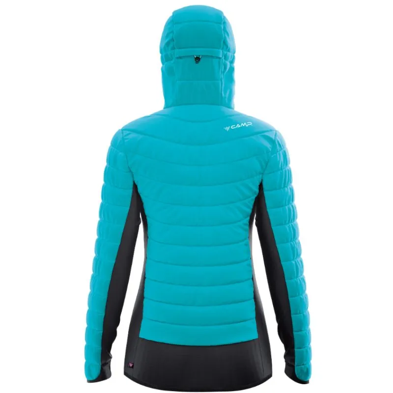 Chaqueta de pluma Camp HYBRID JACKET (WATER BLUE / BLACK / SKY BLUE) Mujer