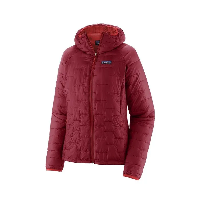 Chaqueta de plumas Patagonia W's Micro Puff Hoody (Wax Red) Mujer