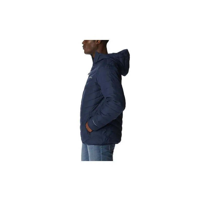 Chaqueta de plumón con capucha para hombre Columbia Eddie Gorge (Collegiate Navy)