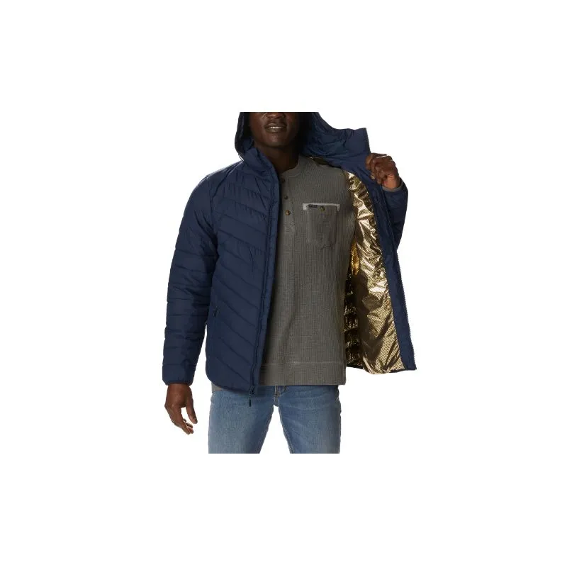 Chaqueta de plumón con capucha para hombre Columbia Eddie Gorge (Collegiate Navy)