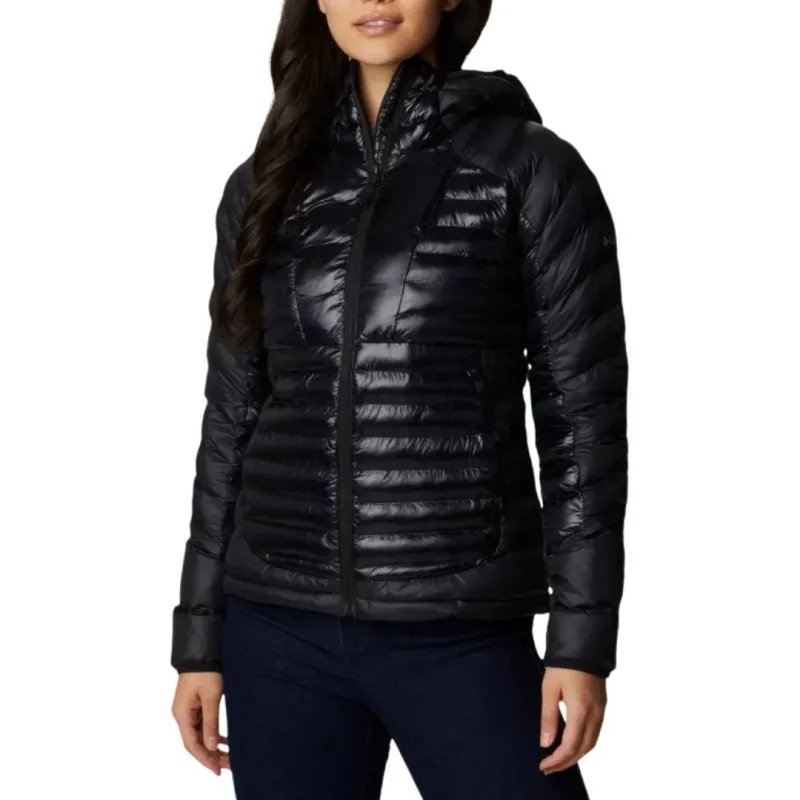Chaqueta de plumón con capucha para mujer Columbia Labyrinth Loop (negro)