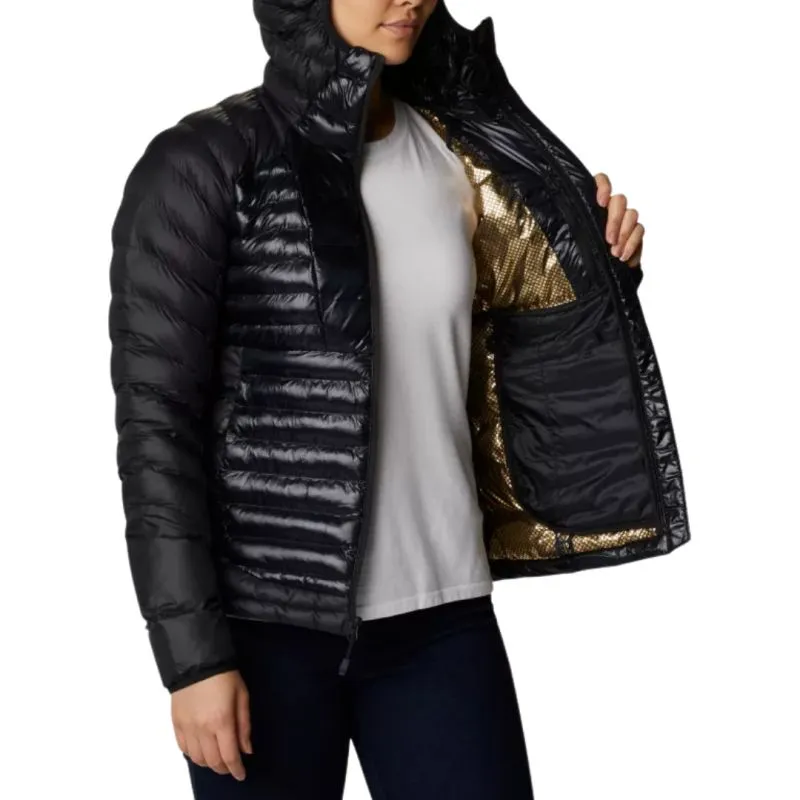 Chaqueta de plumón con capucha para mujer Columbia Labyrinth Loop (negro)