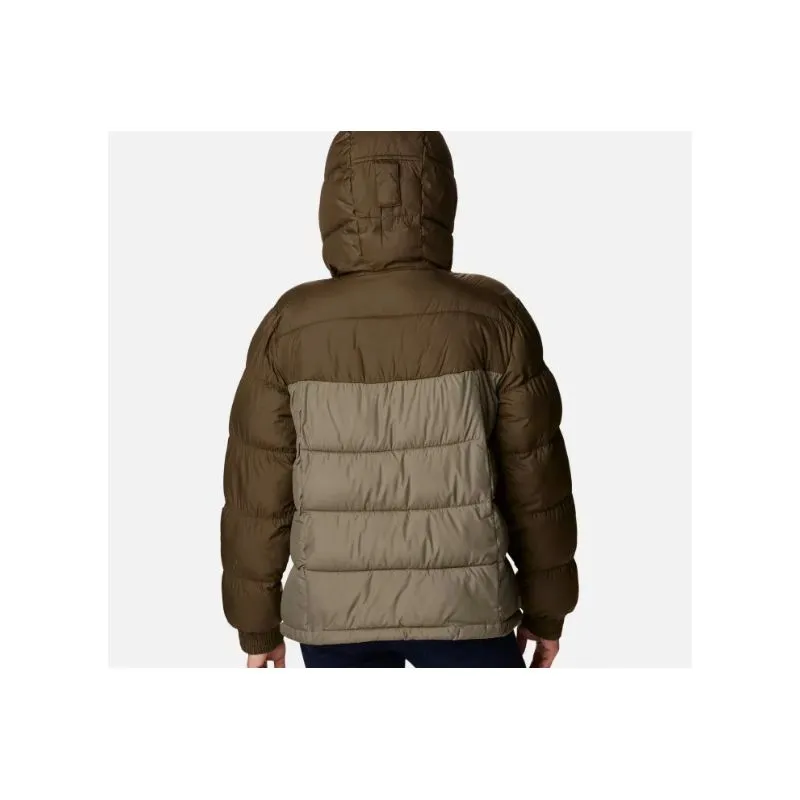 Chaqueta de plumón con capucha para mujer Columbia Pike Lake II (Verde Oliva / Verde Piedra)