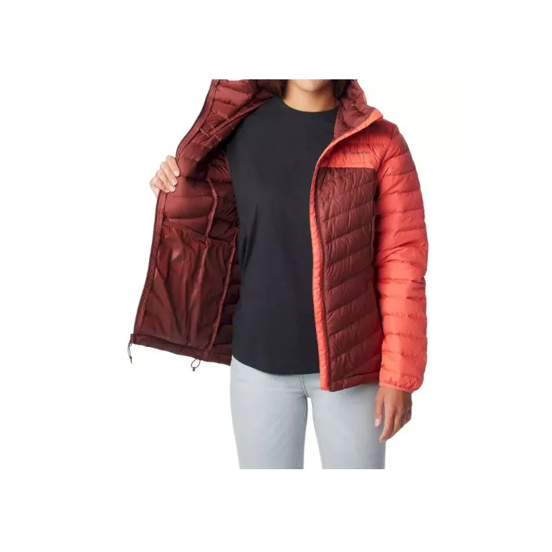 Chaqueta de plumón con capucha para mujer Columbia Westridge (Juicy / Spice)
