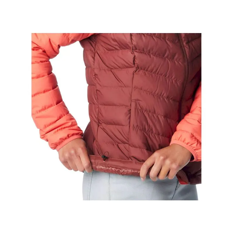Chaqueta de plumón con capucha para mujer Columbia Westridge (Juicy / Spice)