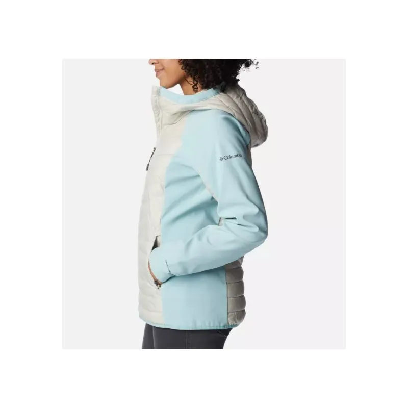 Chaqueta de plumón híbrida para mujer Columbia Powder Lite Hybrid (Dark Stone / Aqua Haze)