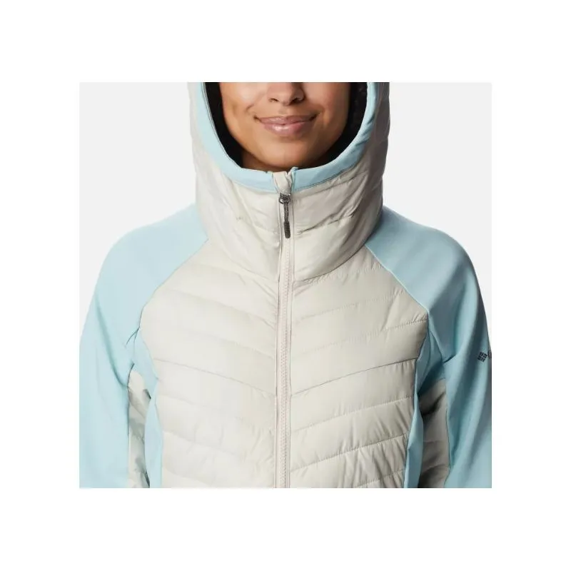 Chaqueta de plumón híbrida para mujer Columbia Powder Lite Hybrid (Dark Stone / Aqua Haze)