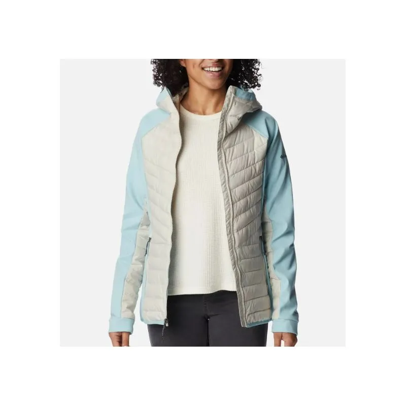 Chaqueta de plumón híbrida para mujer Columbia Powder Lite Hybrid (Dark Stone / Aqua Haze)