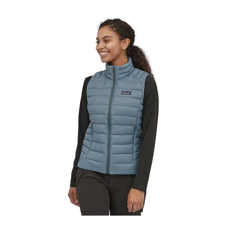 Chaqueta de plumón sin mangas para mujer Patagonia Chaleco de plumón (gris pluma claro)