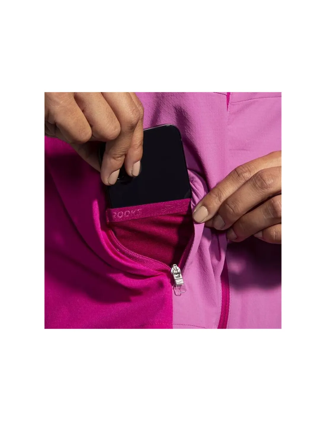 Chaqueta de running Brooks Canopy Frosted Mauve Mujer