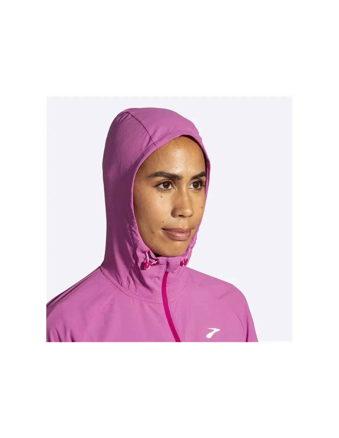 Chaqueta de running Brooks Canopy Frosted Mauve Mujer
