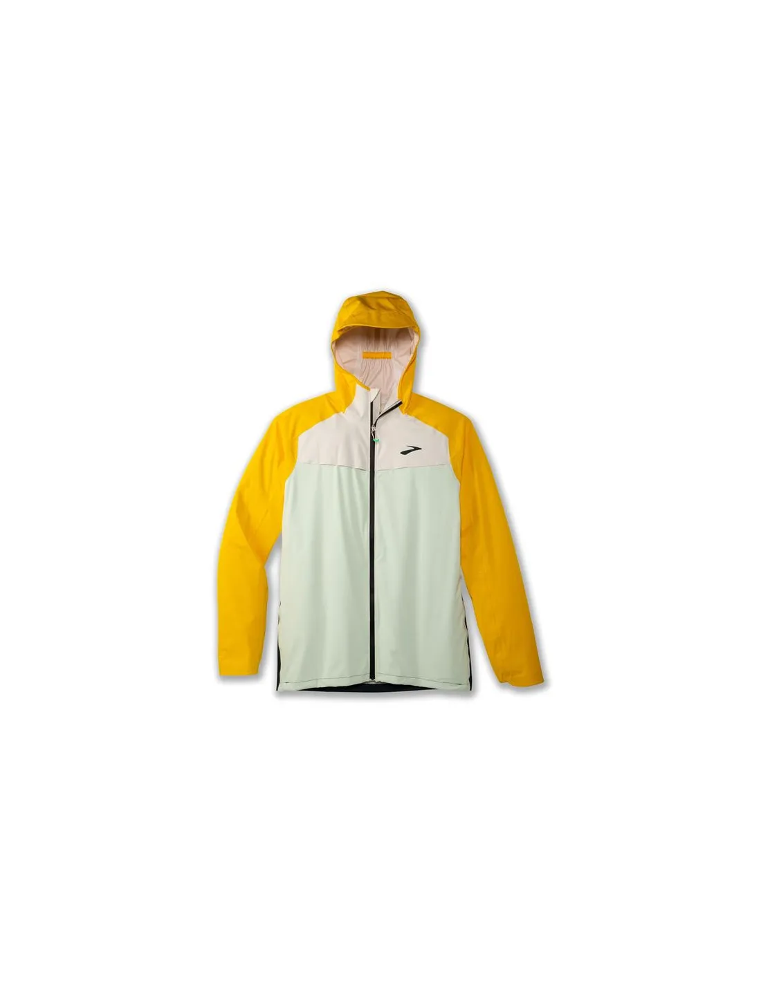 Chaqueta de Running Brooks High Point Waterproof Hombre Amarillo/Blanco