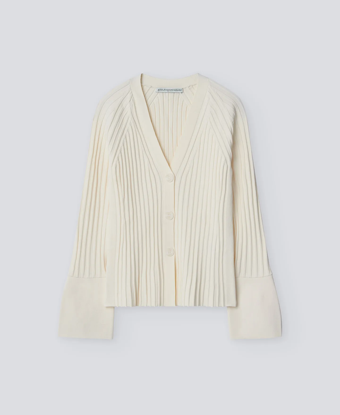 Chaqueta en canalé crudo mujer