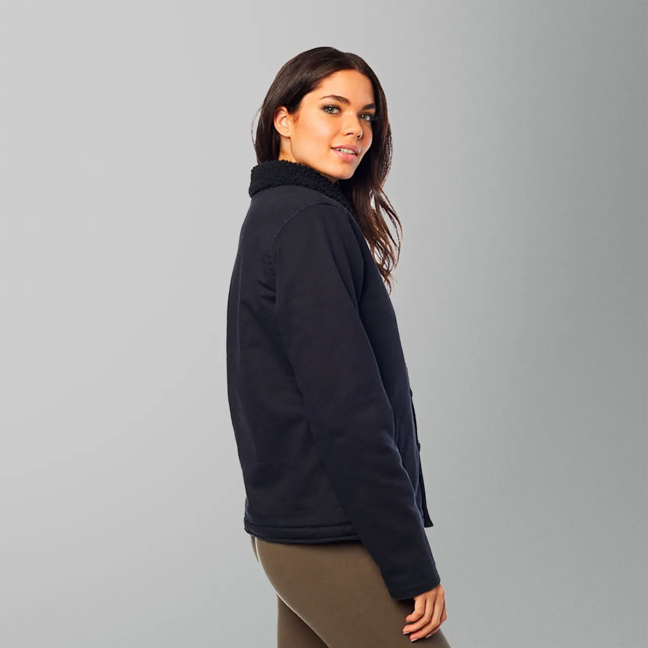 Chaqueta Fox N1 Sherpa Mujer Negra