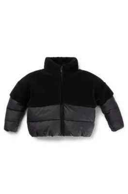 Chaqueta híbrida para niños con logo estampado