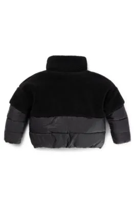 Chaqueta híbrida para niños con logo estampado
