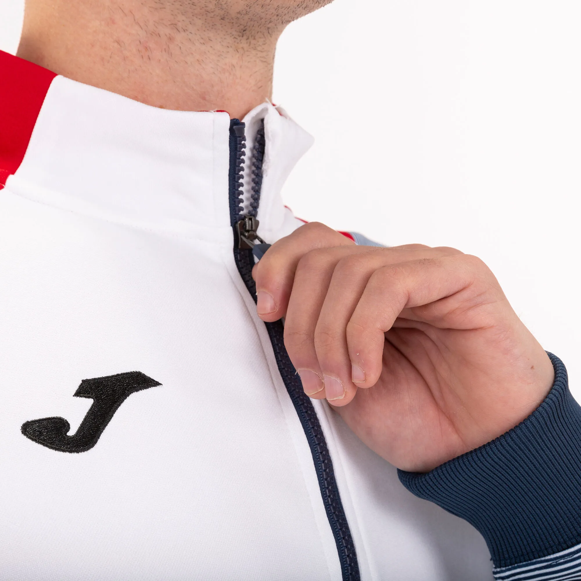 Chaqueta hombre Essential II blanco marino rojo